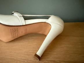 Maison Margiela White Patent Mary Janes 9