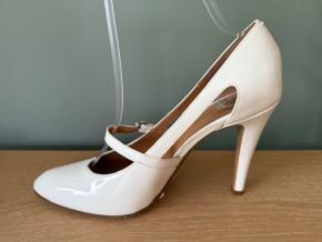Maison Margiela White Patent Mary Janes 8
