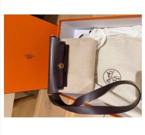 Hermes Ecru Ebene Mini Herbag 20 2