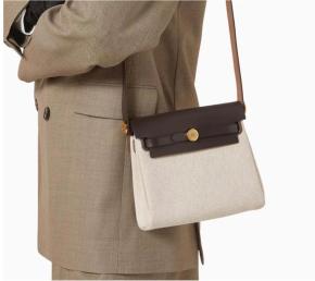 Hermes Ecru Ebene Mini Herbag 20 8