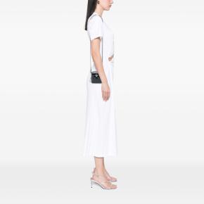 Chanel Black Quilted Patent Diamond Resin Clutch With Chain 8