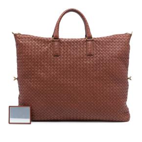 Botetga Veneta Tan Maxi Nappa Intrecciato Convertible Tote 8