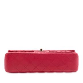 Chanel Red Medium Classic Lambskin Double Flap 3