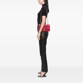 Chanel Red Medium Classic Lambskin Double Flap 7