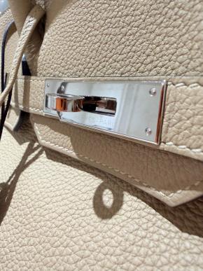 Hermes Trench Togo Leather Birkin 30 Bag 9