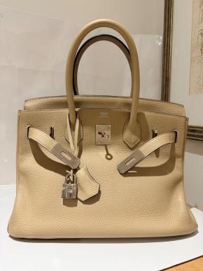 Hermes Trench Togo Leather Birkin 30 Bag 7