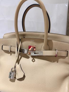 Hermes Trench Togo Leather Birkin 30 Bag 4