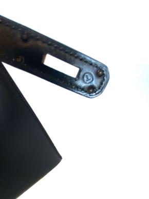 Hermes Black Box Leather Kelly 28 Sellier 7