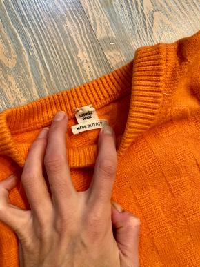 Hermes Orange H Cashmere Two Piece Suit 5