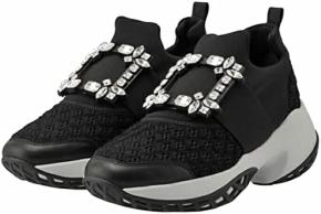 Roger Vivier Crystal Embellished Buckle SlipOn Sneakers 2