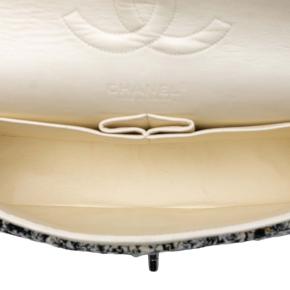 Chanel Grey Medium Classic Tweed Double Flap 4