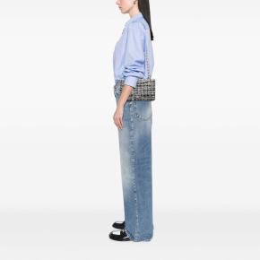 Chanel Grey Medium Classic Tweed Double Flap 7