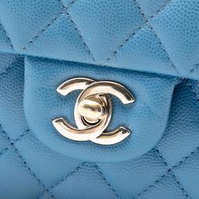 Chanel Blue Small Classic Caviar Double Flap 5