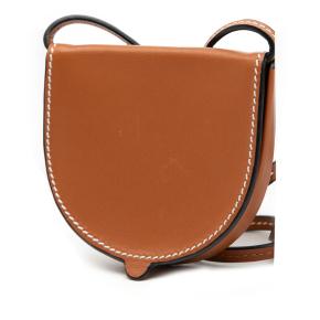 Loewe Tan Mini Soft Calfskin Heel Pouch 2