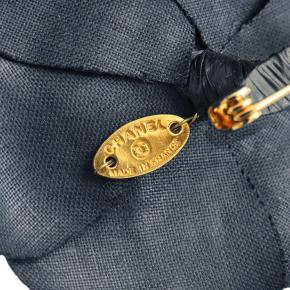 Chanel Blue Silk  Camellia Brooch 5