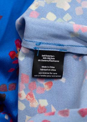 Caroline Constas Colette Dress in Blue Floral 6