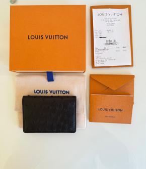 Louis Vuitton Black Exotic Ostrich Leather Wallet 6