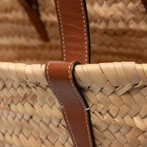 Celine Large Raffia Cuir Triomphe Classic Panier Tote 7