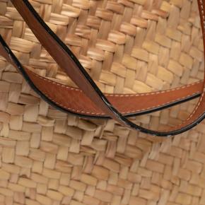 Celine Large Raffia Cuir Triomphe Classic Panier Tote 8