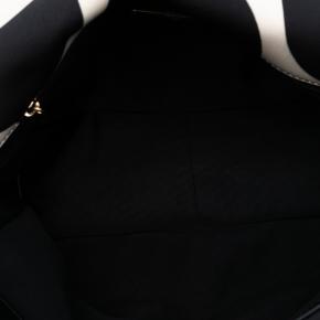 Chanel Black And White Large Printed Silk 19 Flap 4