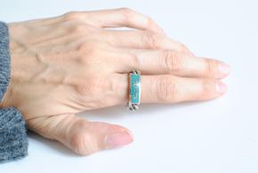 Gucci Silver Chain Link Ring 6