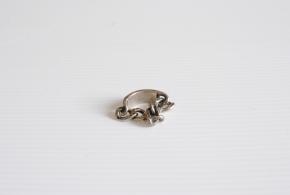 Gucci Silver Chain Link Ring 5