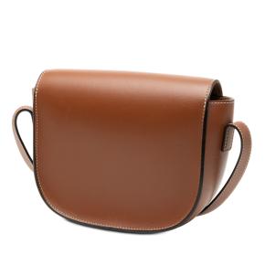 Celine Tan Medium Calfskin Cuir Triomphe Folco Crossbody 2