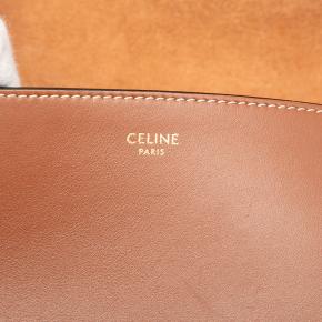 Celine Tan Medium Calfskin Cuir Triomphe Folco Crossbody 5