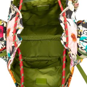 The North Face Floral Multicolor Nylon and Leather Backpack 4