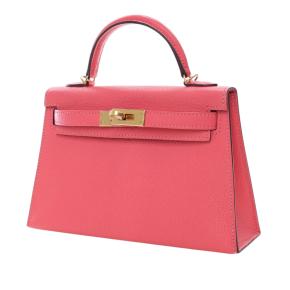 Hermes Rose Azelee Mini Chevre Mysore Kelly II Sellier 20 3