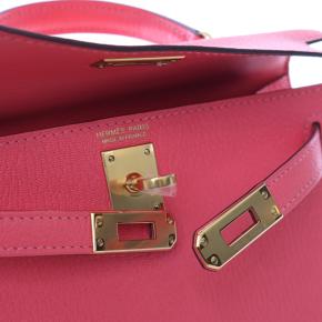 Hermes Rose Azelee Mini Chevre Mysore Kelly II Sellier 20 7