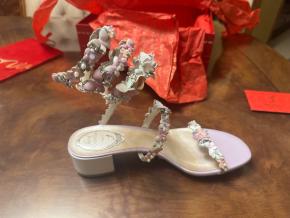 Rene Caovilla Embellished Floral Sandals 2