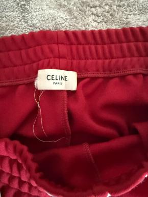 Celine Side Stripe Red Track Pants 4