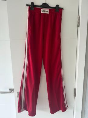 Celine Side Stripe Red Track Pants 3