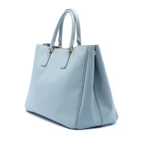 Prada Light Blue Large Saffiano Lux Galleria Satchel 2