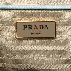 Prada Light Blue Large Saffiano Lux Galleria Satchel 5