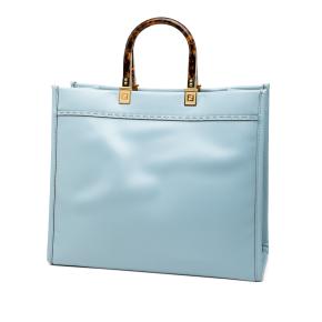 Fendi Blue Medium Leather Sunshine Shopper Tote 2