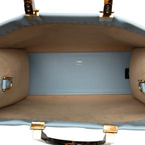 Fendi Blue Medium Leather Sunshine Shopper Tote 4