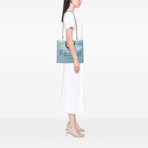 Fendi Blue Medium Leather Sunshine Shopper Tote 7