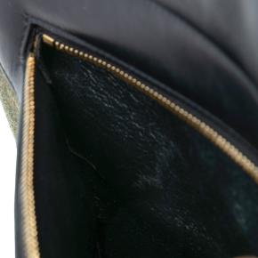 Celine Brown Tricolor Felt and Calfskin Trapeze Satchel 6