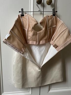 Magda Butrym Cream Floral Applique Min Dressi 6