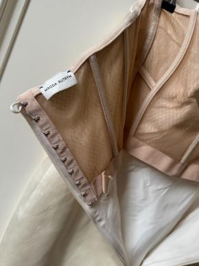 Magda Butrym Cream Floral Applique Min Dressi 7