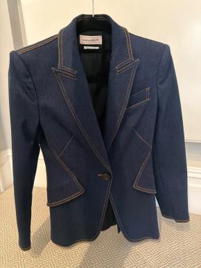 Alexander McQueen Denim Blazer 3