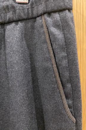 Fabiana Filippi Grey Merino Wool Trousers 4