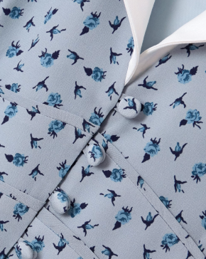 Alessandra Rich Mikado-Trimmed Floral-Print Silk-Crepe De Chine Midi Shirt Dress 5