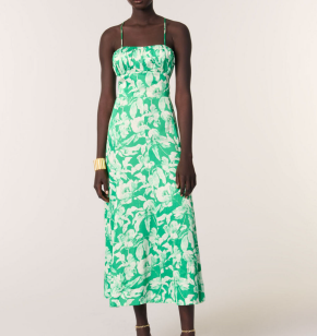 Maje Floral Pleated Dress 3
