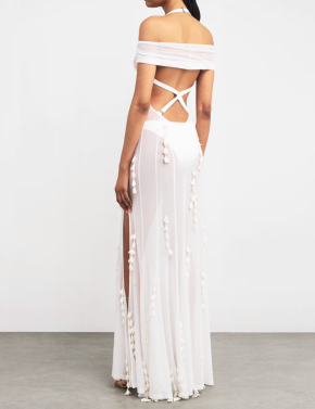 Jacquemus White La Robe Mazzolu Maxi Dress 2