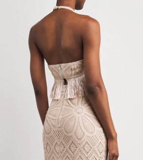 PatBO  Crocheted Top With Fringed Hem 4