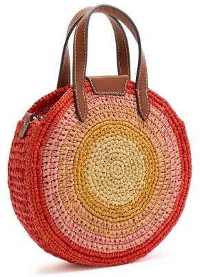 Anya Hindmarch Multi Small Raffia Round Top-Handle Bag 5