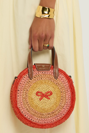 Anya Hindmarch Multi Small Raffia Round Top-Handle Bag 4